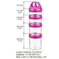 thumbnail image 4 of Contenedores para Alimentos SELEWARE Apilables y Herméticos 920 ml 4 piezas, 4 of 8