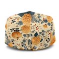 thumbnail image 3 of FUIALDOLG Pumpkin Floral Print All-Season Newsboy Hat, All-Match Soft Polyester Retro Flat Caps for Driving Outdoor Golf, 3 of 4