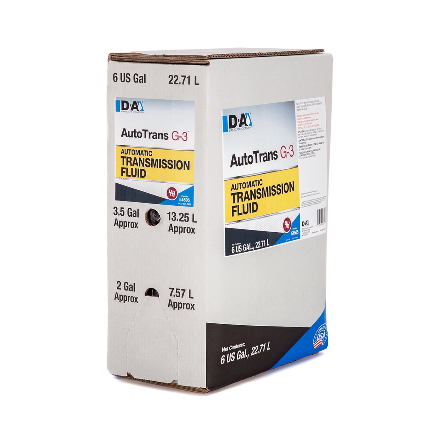 D-A LUBRICANT COMPANY 54505, Autotrans G3 Conventional Automatic Transmission Fluid (ATF), 6 Gallon