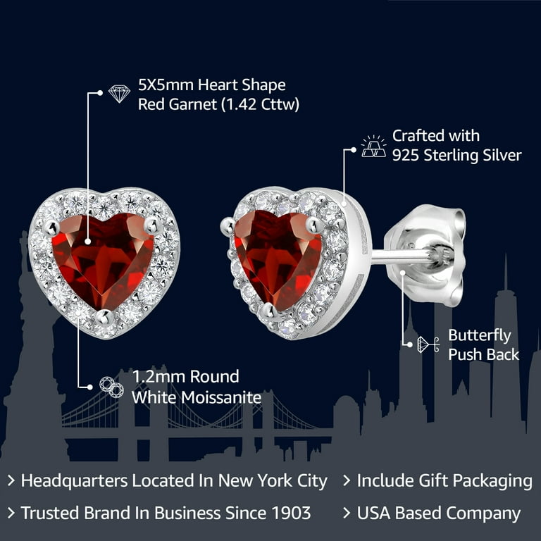 USA Flag Red White and Blue Post Stud Earrings 5mm Sterling Silver USA Flag Red White and Blue Post Stud Earrings 5mm Sterling Silver