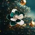 thumbnail image 4 of Large Glitter Christmas Flowers, Artificial Magnolia Flower Ornaments Fold Floral for Christmas Tree Decorations Xmas Tree New Year Party Wedding Centerpiece, 4 of 6