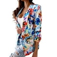 thumbnail image 2 of WNEGSTG Blazer Jackets for Women 2023 Autumn Fashion Printed Jacket Casual Small Suit, 2 of 4