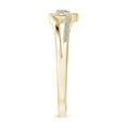 thumbnail image 4 of Angara Ring - Diamond Promise Ring for Women in 14K Yellow Gold - April Born Jewelry | 2.5mm Natural Diamond Heart Promise Ring (Ring Size = 4.5), 4 of 10