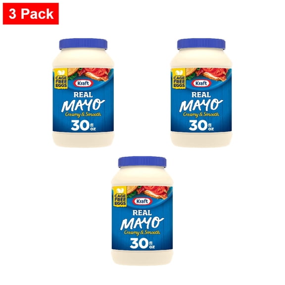 Kraft Creamy & Smooth Mayo 30 fo - 3 Pack