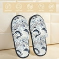 thumbnail image 2 of Sigee Sea Life Elements for Cozy Furry Slippers Super Soft Indoor and Outdoor Use, Non-Slip Sole Slip On House Slippers-Medium, 2 of 8