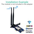 thumbnail image 2 of Adaptador Mini PCI-E PCI-Express a PCI-E 1X para tarjeta inalámbrica WiFi 3G/4G/LTE, 2 of 5