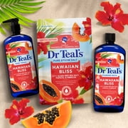 Dr Teals Hawaiian Bliss Epsom Salt Magnesium Soak, Red Sea Salt, Papaya & Hibiscus, 3 lbs