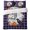 Purple, variant on 4 Pieces Duvet Cover California King Bedding Sets Halloween Black Crow Pumpkin Wreath for Bedroom Decor,Ultra Soft Luxury Comforter Cover Set with Bed Sheet and Pillow Shams Purple Buffalo Lattice