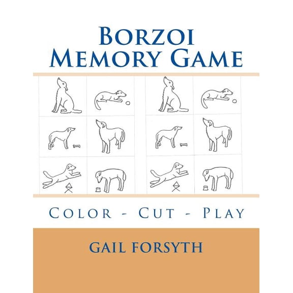Borzoi Memory Game: Color - Cut - Play, (Paperback)
