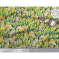 thumbnail image 3 of Soimoi Poly Georgette Fabric Leaves & Tulip Floral Print Fabric by Yard 52 Inch Wide, 3 of 3