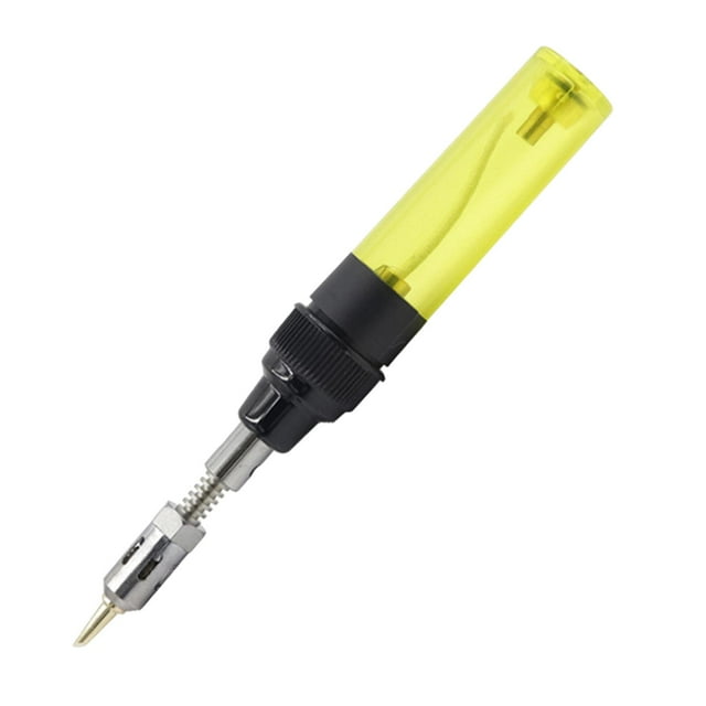 s portátiles inalámbricas de soldador de Gas con mango de plástico herramienta de soplete de Amarillo Macarena soldador de gas