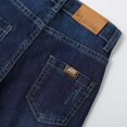 thumbnail image 7 of Boys' Clothing Jeans Age 6m-9y Button Up Slim Leg Denim Pants with Pockets Toddler Baby Fall Trousers, Dark Blue24 Months, 7 of 7
