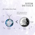 thumbnail image 4 of 925 Sterling Silver Astrology 12 Constellation Horoscope Zodiac Star Necklace Blue Synthetic Crystal Jewelry Birthday Gifts for Women (Virgo), 4 of 5