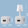 thumbnail image 3 of European Travel Plug Adapter with 3 USB Ports, Smart Charging for Phones & Tablets, Compact Cube for Hotel & Home Use, 3 of 8