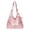Pink, variant on Women Polka Dot Large Capacity Shoulder Bag Versatile Underarm Tote Bag Elegant Commuter Shoulder Purse for Shopping Work & Daily Use (Gold)