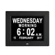 thumbnail image 1 of Reloj digital Pantalla LCD de 8 pulgadas Recordatorio de comida Hora calendario LED Reloj despertador Enchufe de EE. UU., Negro Advancent  HA006527-02, 1 of 6