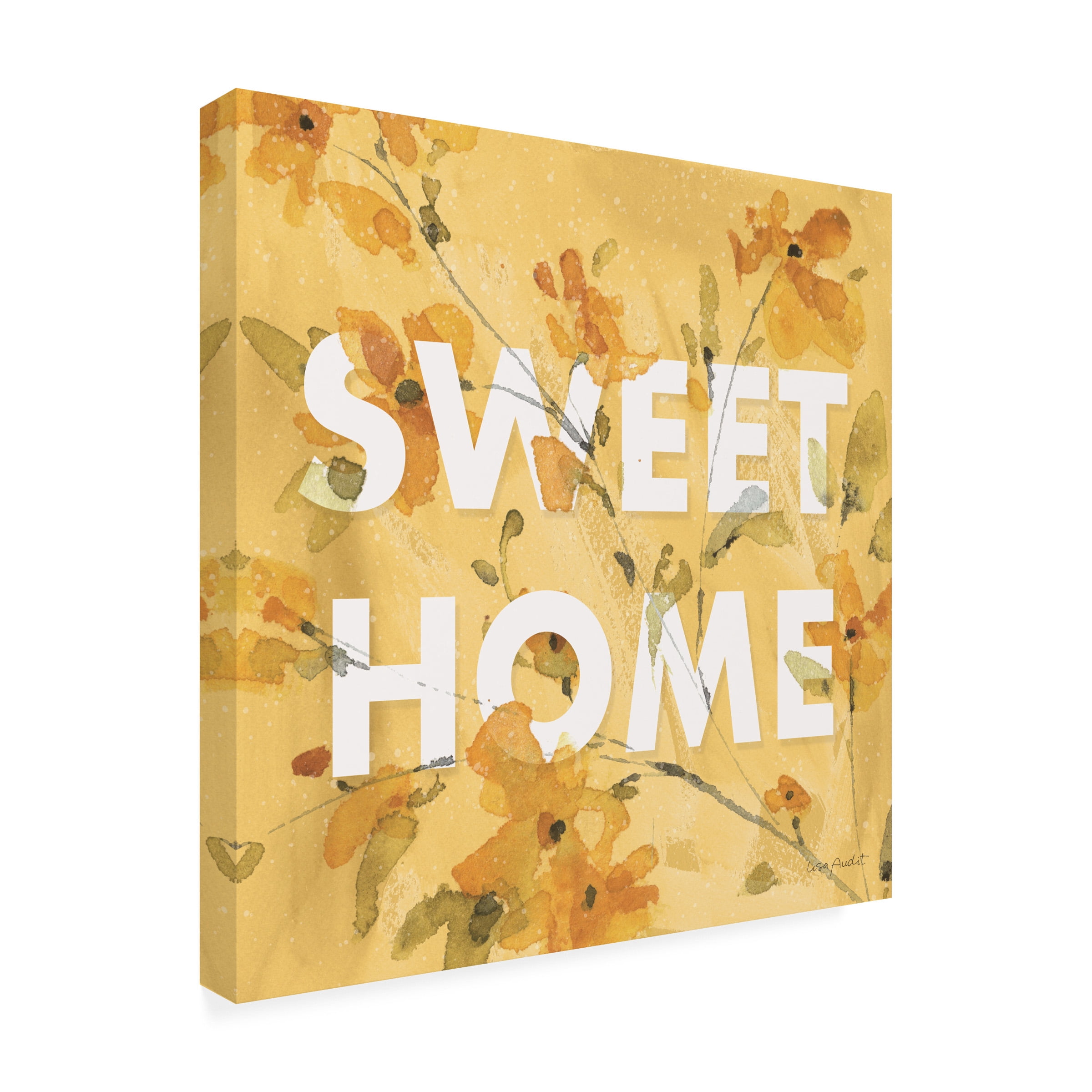 Lisa Audit 'Happy Yellow 16A' Canvas Art