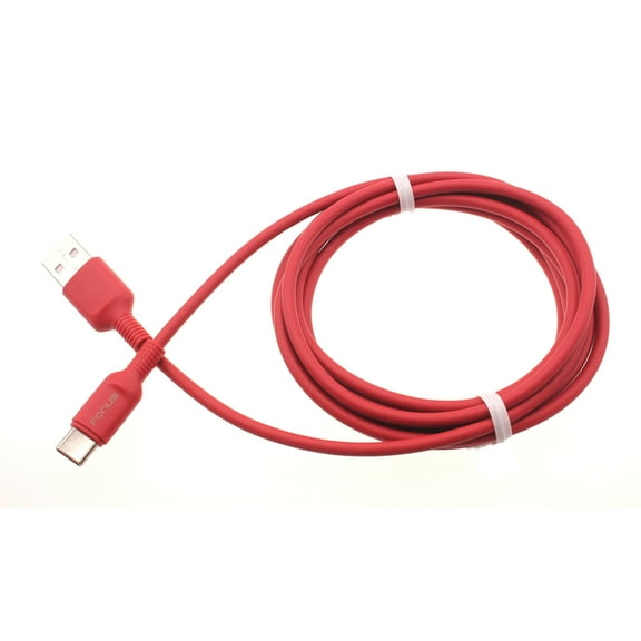 Red 6ft USB-C Cable for TCL 30 XE 5G, 20 XE, V 5G, 4X 5G - Charger Cord Power Wire Type-C Fast Charge Compatible With TCL 30 XE 5G, 20 XE, V 5G, 4X 5G