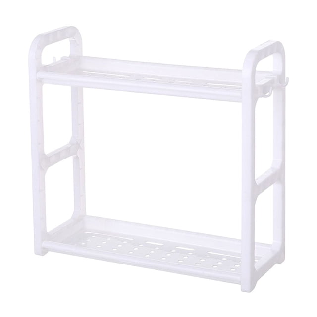 Multifunctional Storage Rack Doublelayer Plastic Base Kitchen Condiment Rack Knife Storage Rack