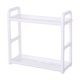 thumbnail image 2 of Estante de cocina de dos niveles | Organizador multifuncional para especias y cuchillos con base de plástico | Blanco o café | 41 x 38 x 15 cm, 2 of 6