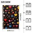 thumbnail image 2 of FORMRS 1-Subject Spiral Notebook 8" x 5" College Ruled 60 Refillable Sheet A5 Hard Cover, 2 Pack, Moon Pattern, 2 of 7