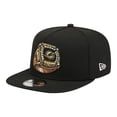 thumbnail image 3 of Men's New Era Black Miami Dolphins Super Bowl Ring 9FIFTY A-Frame Adjustable Hat, 3 of 7