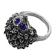 thumbnail image 3 of Anillo de erizo con diamantes de imitación para mujer, joya vintage con diseño de animal (plata 7), 3 of 7