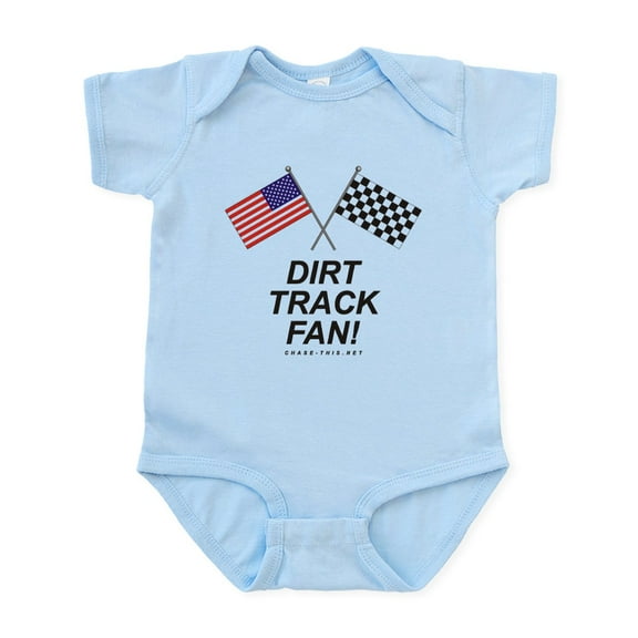 CafePress - Dirt Track Fan Infant Bodysuit - Baby Light Bodysuit, Size Newborn - 24 Months