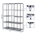 thumbnail image 4 of GZXS Wardrobe Closet, Quick and Easy Assembly, Portable Clothes Rack with Hanging Rod and Non-Woven Fabric Cover for Bedroom, Gray, 4 of 8