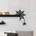 thumbnail image 1 of Panneau de Porte d'Halloween Décoration de Coin Filet Araignée Décoration de Coin de Porte Familiale, 1 of 6