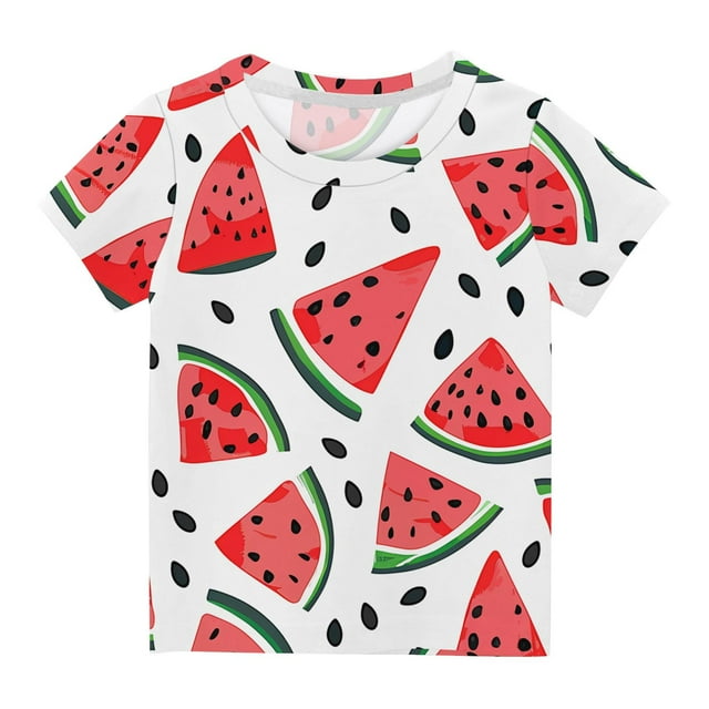 LSLJS Shirts pour Enfants T-Shirt Graphique à Manches Courtes Col Rond Crop Top pour 3-14 Ans Filles et Garçon T-Shirt Tee Vêtements d'Été Vêtements pour Enfants à la Mode 2024