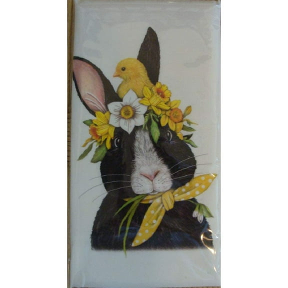 Rabbit Flower Crown Flour Sack Kitchen Towel