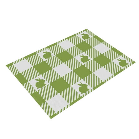 

Happy Easter Peeps Placemats Truck Hip Hop Bunny Table Mats Seasonal Spring Washable Place Mats Table Decoration For Easter Bunny Holiday Farmhouse Gathering Party Dinner Table Dec