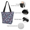 thumbnail image 6 of Fotbe Watercolor Marine Animals Pattern Beach Tote,Shoulder Handbag,Spacious Tote Bag,Lightweight Travel Bag,Versatile Shopping Bag, 6 of 9