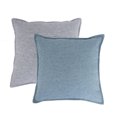thumbnail image 1 of Fennco Styles Contemporary Neutral Solid Textured Reversible Two-Tone Decorative Throw Pillow Cases 18 x 18 Inch, Set of 2 - Sea Green Throw Pillow Cover, 1 of 5