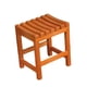 thumbnail image 3 of Banco de ducha, asiento esquinero para baño, mueble pequeño multiusos, taburete de ducha impermeable, banco de sauna para bañera o ducha. Marrón claro, 3 of 8