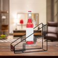 thumbnail image 3 of Coffee Syrup Rack Organizer Coffee Bar Accessories Display for dressing Easily Install Drink Bottle Holder Storage for Syrup, Trapezoidal 3 Grids, 3 of 7