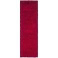 thumbnail image 5 of SAFAVIEH Clyde Solid Plush Polyester Shag Runner Rug, Red, 2'3" x 6', 5 of 7