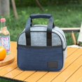 thumbnail image 1 of Bolsa Térmica para Almuerzo | Nevera Portátil Impermeable de Tela Oxford | Bolsa Bento de Gran Capacidad con Capa de Aluminio | Asa Resistente | para Uso En Exteriores, Picnics y Oficina, 1 of 6