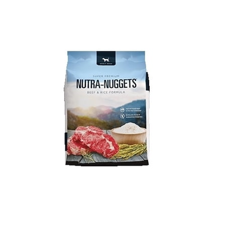 Nutra-Nuggets Super Premium Beef & Rice Formula Dog Food  50 Pounds