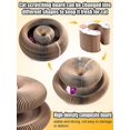 thumbnail image 3 of Tablero rascador para gatos con órgano mágico, con bola de campana y hierba gatera, tablero rascador con garra para moler gatos reciclable y plegable, juguete interactivo para gato, 3 of 5