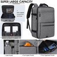 thumbnail image 2 of Travel Backpack for Men Women 17.3 Inch Laptop Backpack Large 40L Flight Approved Carry-On Backpack Waterproof Computer, 2 of 5