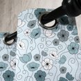 thumbnail image 3 of Ambesonne Floral Grommet Curtain, Doodle Floral Botany, 50" x 72", Grey Bluegrey White, 3 of 6