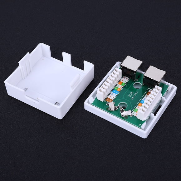Information Module Electronic Component Keystone Jack Box, 5 Shield Wall Connector Adapter, For Communication Socket Connection Home Improvement