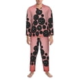 thumbnail image 3 of Lsque Happy New Year3 Pattern Long Sleeve Pajama Set for Men - Soft 2-Piece Sleepwear and Loungewear Set with Pockets, Comfy Nightwear-Medium, 3 of 7