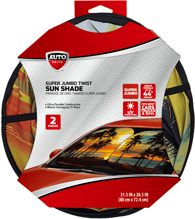 auto twist sunshade