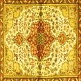 thumbnail image 1 of Ahgly Company Indoor Square Persian Yellow Traditional Area Rugs, 3' Square, 1 of 4