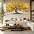 thumbnail image 6 of Canvas Wall Art for Living Room - Large Yellow Tree of Life Canvas Prints, Modern Abstract Nature Painting for Kitchen Bedroom Office Wall Decor, 6 of 7