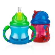 Nuby Flip N Sip Straw Sippy Cup - 2 Pack