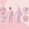 thumbnail image 7 of mgoYE Girl Rain Jacket 12 Toddler Kids Rain Suit for Boys Girls One Piece Hoodie Waterproof Coverall Lightweight Rain Jacket(Pink,4-5 Years), 7 of 7